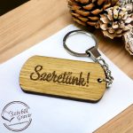 Családi kulcstartó - Tölgy