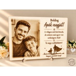 Fényképes tábla - Apák napjára