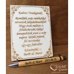 Esküvői emléktábla, vendégkönyv - 1