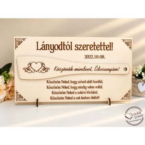 Esküvői szülőköszöntő ajándék - Édesanyának