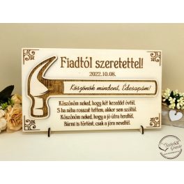 Esküvői szülőköszöntő ajándék - Édesapának