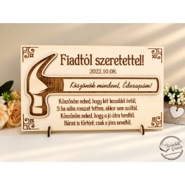 Esküvői szülőköszöntő ajándék - Édesapának