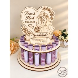 Esküvői ajándék - Pénzátadó torta