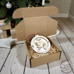 Baba bejelentő karácsonyfadísz