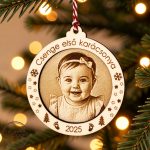 Baba első karácsonya - Fényképes dísz