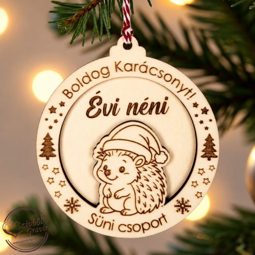 Karácsonyfadísz óvónéninek