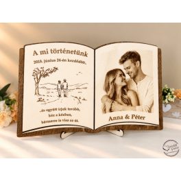 A mi történetünk - Gravírozott tábla